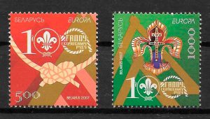 sellos tema Europa Bielorrusia 2007