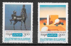 sellos tema Europa Bulgaria 1993