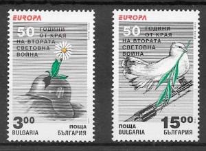 sellos tema Europa Bulgaria 1995