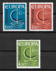 sellos Europa 1966 Portugal