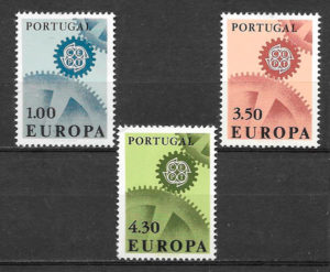 sellos Europa 1967 Portugal