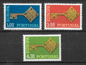 sellos Europa 1968 Portugal