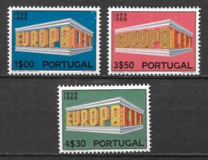 filatelia Europa Portugal 1970