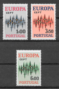 filatelia colección Europa Portugal 1972