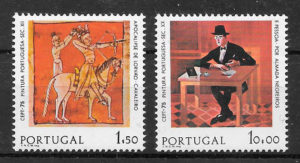 colección sellos Europa Portugal 1975