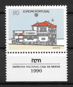 sellos Europa Portugal 1990