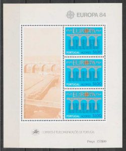 filatelia colección tema Europa Azores 1984