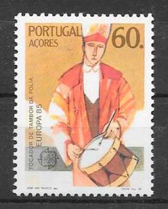 filatelia colección te,a Europa Azores 1985