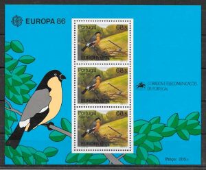 colección sellos tema Europa Azores 1986