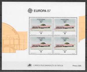 colección sellos tema Europa Azores 1987