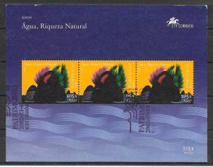 filatelia tema Europa Azores 2001