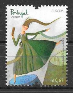 filatelia colección tema Europa Azores 2010