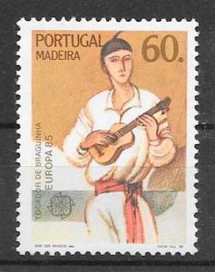 filatelia colección tema Europa Madeira 1985