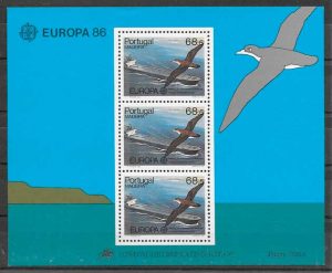 colección sellos tema Europa Madeira 1986