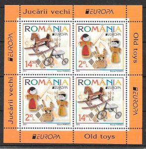 colección sellos tema Europa Rumanía 2015