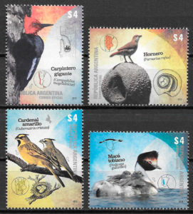 colección sellos fauna Argentina 2013