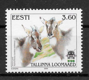 filatelia colección fauna Estonia 2000