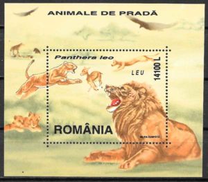 sellos fauna Rumania 2000