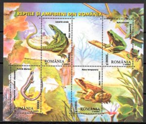 filatelia coleccion fauna Rumania 2003