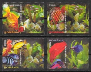 coleccion sellos fauna Rumania 2005