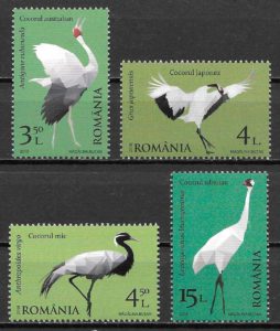 coleccion sellos fauna Rumania 2018