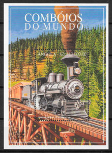 filatelia trenes Angola 1997