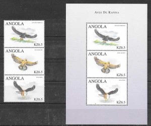 sellos colección fauna Angola 2000