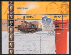 sellos trenes Argentina 2000