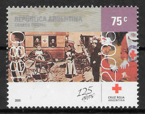 filatelia cruz roja Argentina 2005