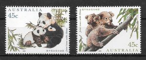 filatelia colección fauna Australia 1995