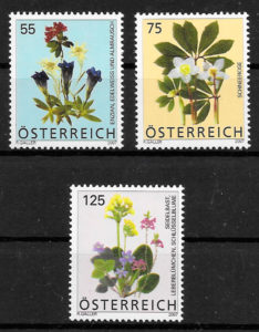 colección sellos flora Austria 2007