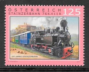 colección sellos trenes Austria 2017