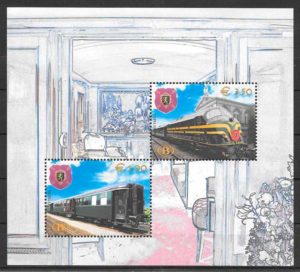 filatelia trenes Belgica 2003