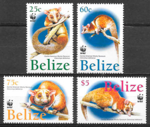 colección selos fauna wwf Belice 2004