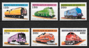 sellos trenes Benin 1997