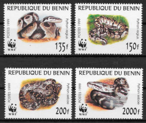 sellos wwf Benín 1999