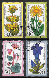 filatelia colección flores Alemania Berlin 1975