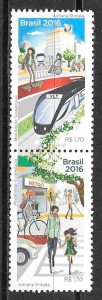 colección sellos trenes Brasil 2016