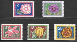 sellos Bulgaria flora 1974