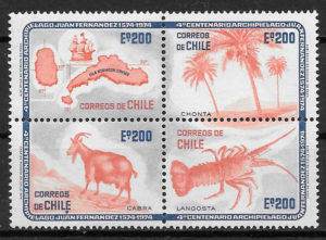 sellos fauna Chile 1974