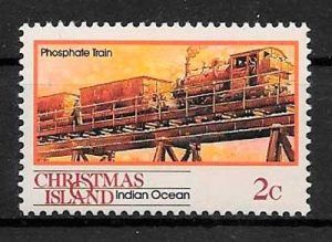 filatelia trenes Christmas Island 1990