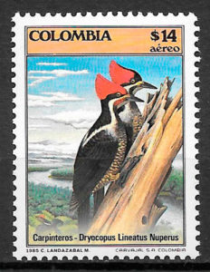 selos fauna Colombia 1985