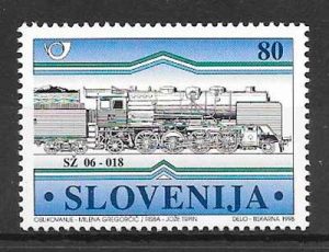 sellos trenes Eslovenia 1998