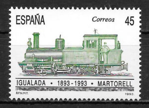 sellos Espana trenes 1993