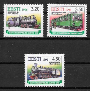 sellos trenes Estonia 1996