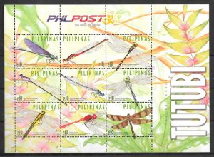 filatelia colección fauna Filipinas 2015