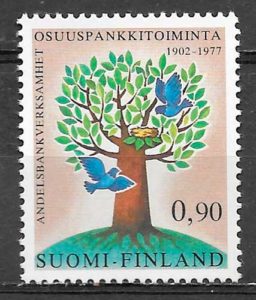 sellos flora Finlandia 1977