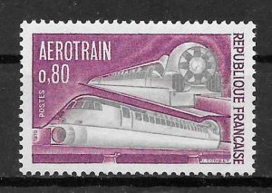 colección sellos trenes Francia 1970