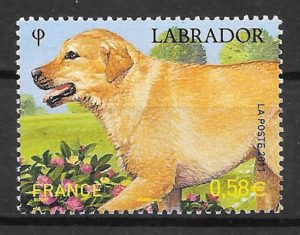 filatelia colección perros Francia 2011