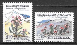 coleccion selos flora Groenlandia 1992